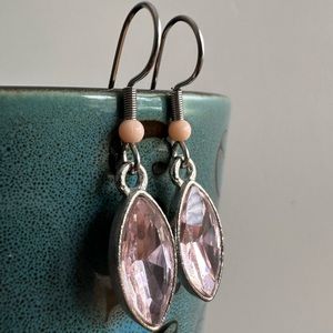 Handcrafted Oval dangling earrings 7